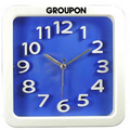Large Retro Look Analog Alarm Clock-BLUE